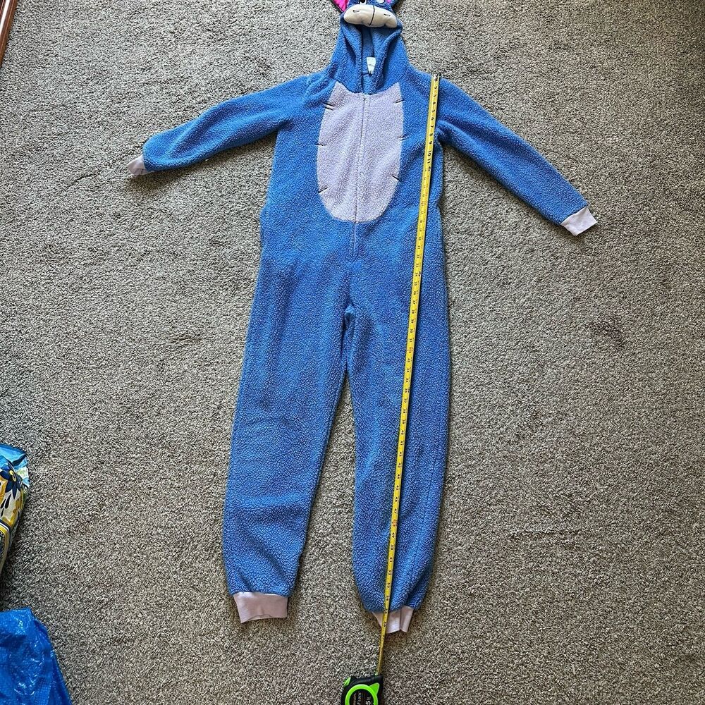 Disney Eeyore Hooded Pajamas One Piece Jumpsuit Women’s Size‎ Small 4/6 - Picture 3 of 14